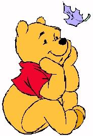 Winnie quie regarde la feuille